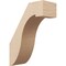 Ekena Millwork 5-inch W x 12-inch D x 16-inch H Del Monte Rough Cedar Woodgrain TimberThane Knee Brace, Primed BRCUR05X12X16DELRCPR - alternate 1